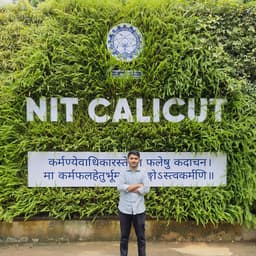 Razbin Latheef V, JEE & Class 12 boards mentor from NIT Calicut
